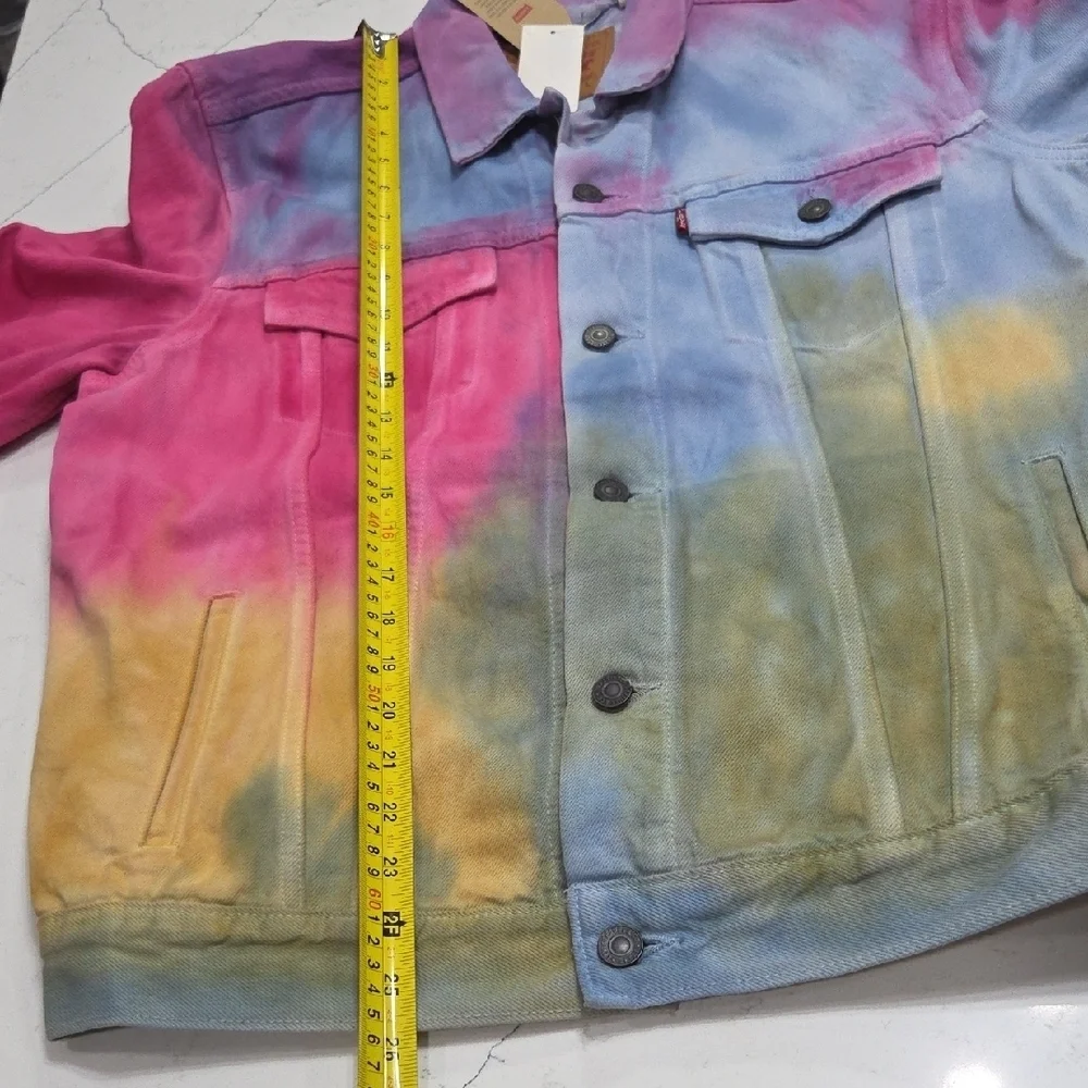 Levi's Vibrant Tie-Dye Jacket Sz L Unisex New With Tag - Picture 8 of 8